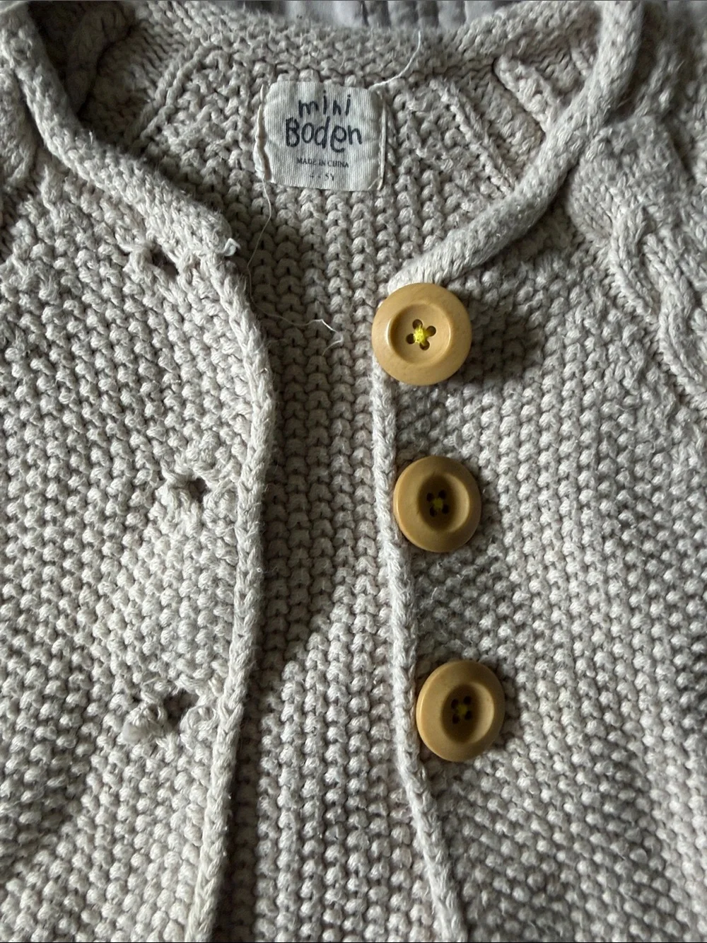Mini Boden cream knit